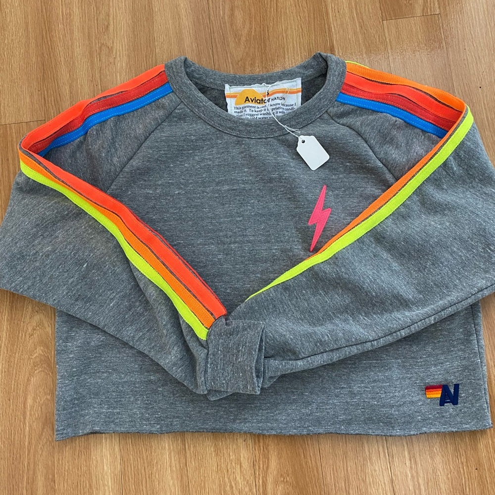 Aviator Nation crop sweatshirt